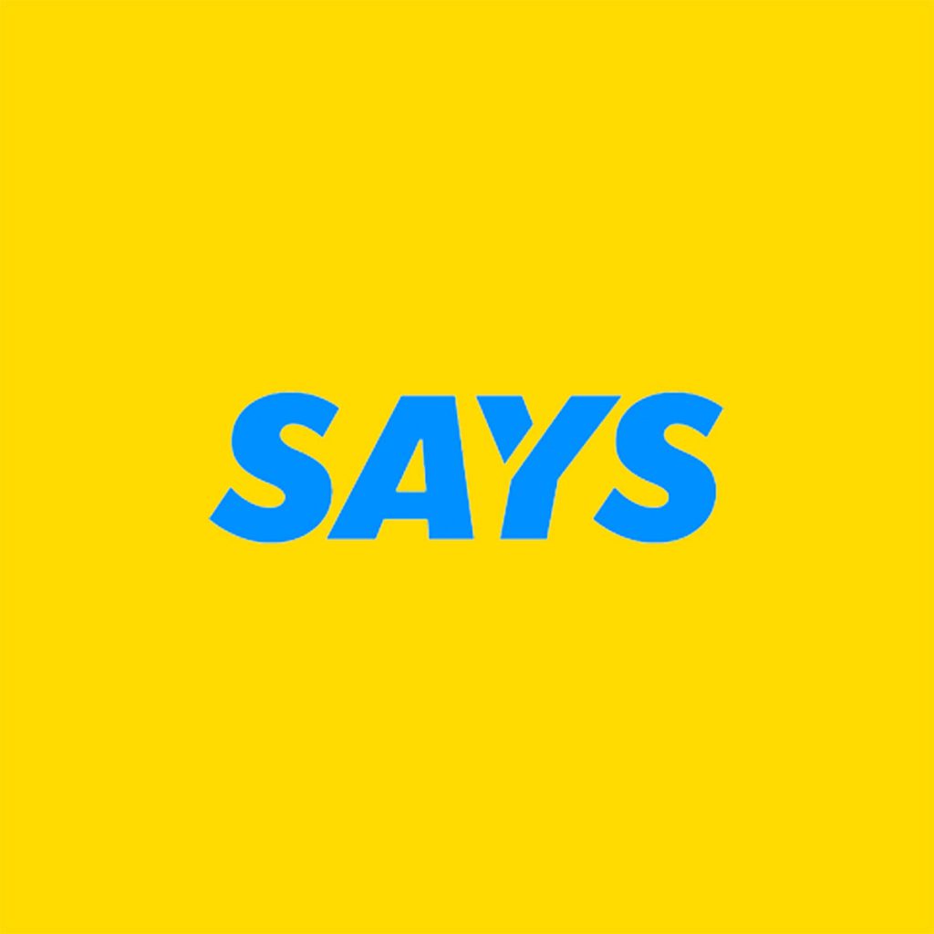 says